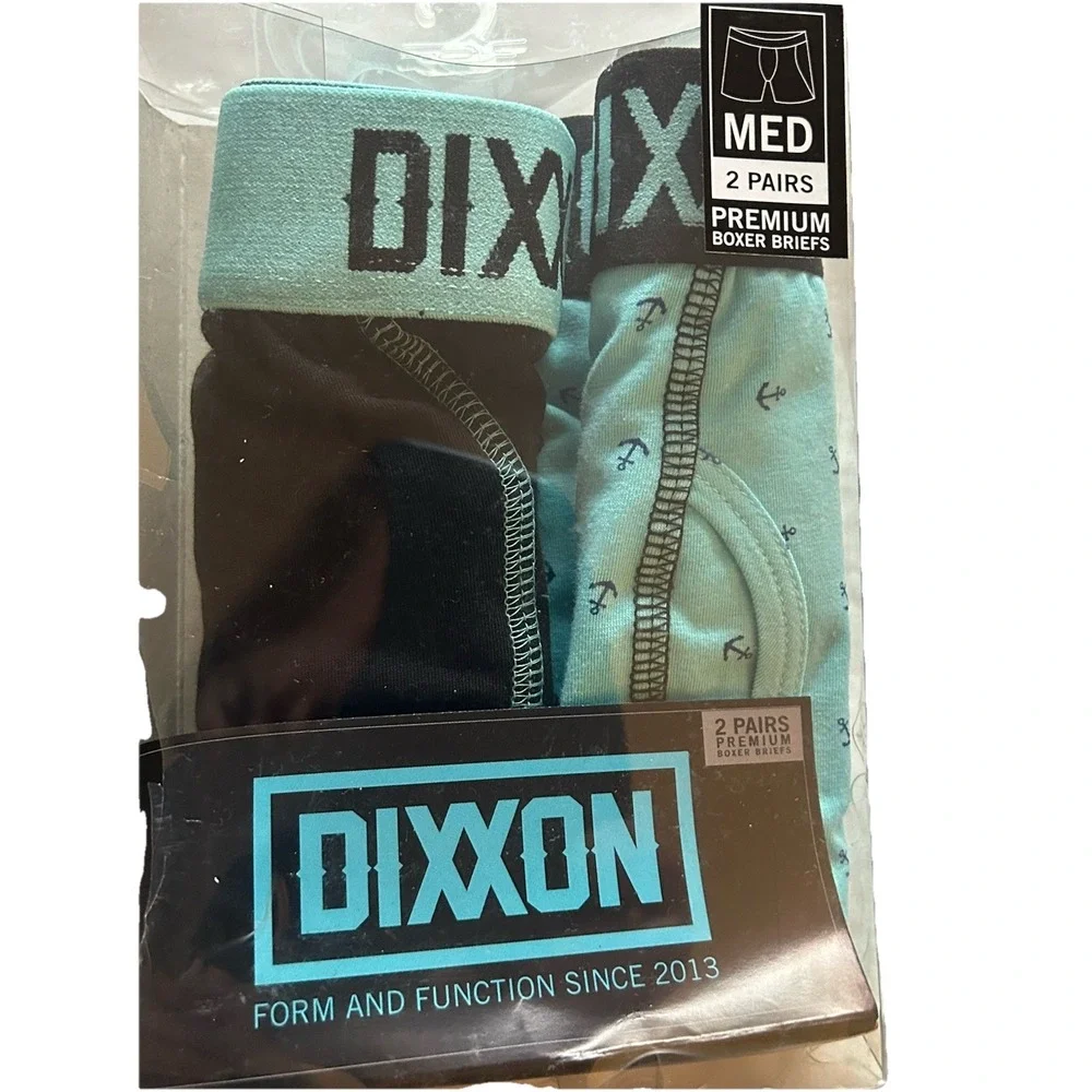 NIB Dixxon Flannel‎ Company  Men's Medium Premium Boxer Briefs 2 Pairs A Box